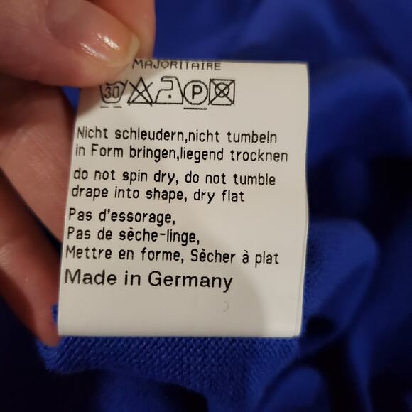 Vtg Bode 80s Wool Short Sleeve Lightweight Knit Sweater German Size 38 US M 10 - Picture 7 of 9